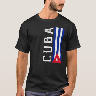 Cuba Heritage Pride Country Support Cuban Flag T-Shirt
