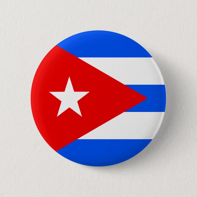 Cuba High quality Flag 6 Cm Round Badge (Front)