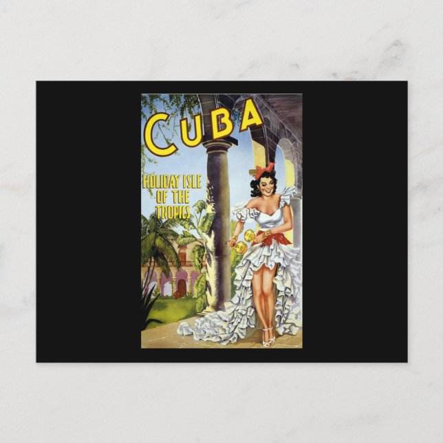 Cuba Holiday Isle Of The Tropics Postcard (Front)