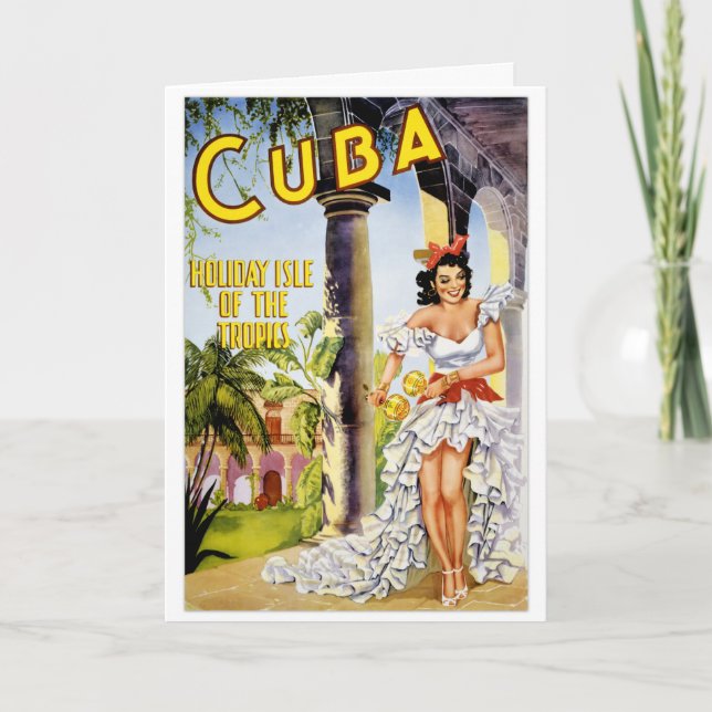 Cuba holiday isle of the tropics Vintage Poster (Front)