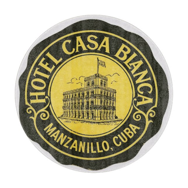 Cuba Hotel, edit text Cutting Board (Front)