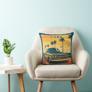 Cuba Illustration Cushion