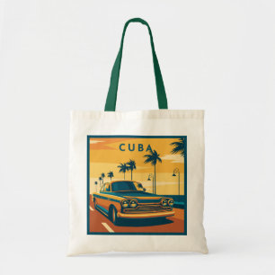 Cuba Illustration Tote Bag