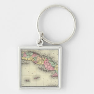 Cuba, Jamaica And Puerto Rico Key Ring