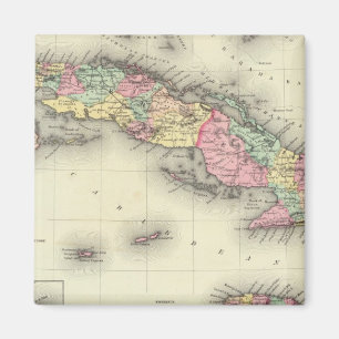 Cuba, Jamaica And Puerto Rico Magnet
