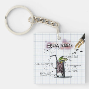 Cuba Libre Acrylic Keychain