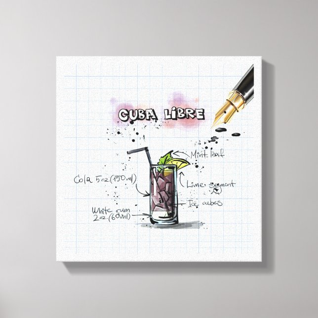 Cuba Libre Canvas Print (Front)