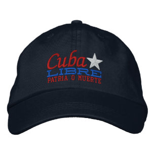 Cuba Libre Motto Embroidery Embroidered Hat