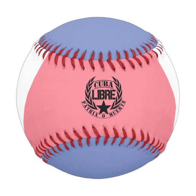 Cuba Libre Motto Laurels Baseball (Front)