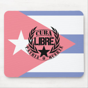 Cuba Libre Motto Laurels Mouse Pad