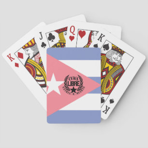 Cuba Libre Motto Laurels Playing Cards