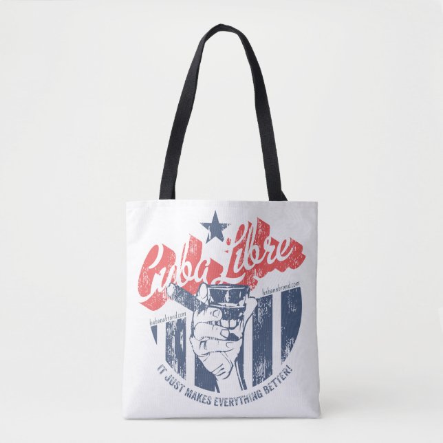 Cuba Libre White Tote Bag (Front)