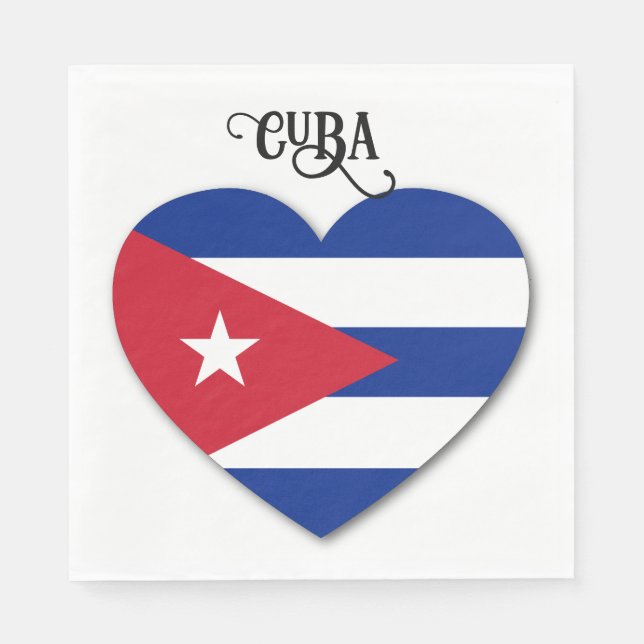 Cuba Love Napkin (Front)