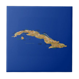 Cuba Map Tile