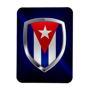 Cuba Mettalic Emblem Magnet