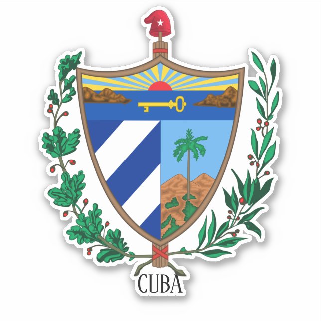 Cuba National Coat Of Arms Patriotic (Front)