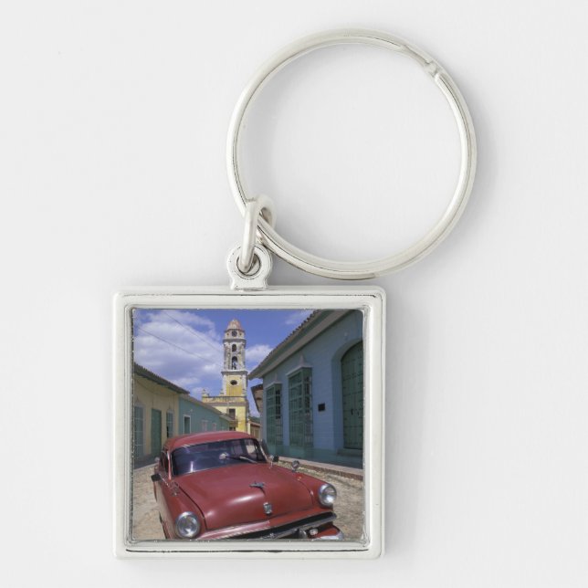 Cuba, old colonial village of Trinidad. Key Ring (Front)