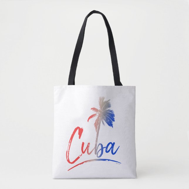 Cuba Palm Tote Bag (Front)