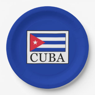 Cuba Paper Plate