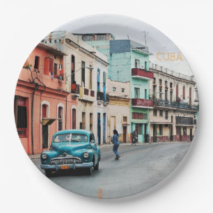 Cuba paper plate