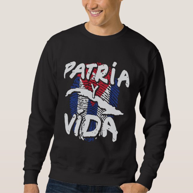 Cuba Patria y Vida Graphic Sweatshirt (Front)
