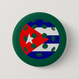cuba pickleball 6 cm round badge