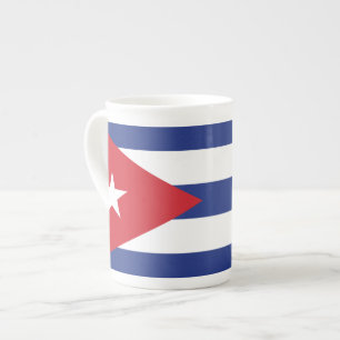 Cuba Plain Flag Bone China Mug