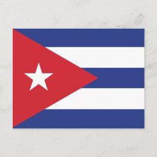 Cuba Plain Flag Postcard
