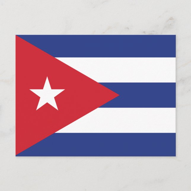 Cuba Plain Flag Postcard (Front)
