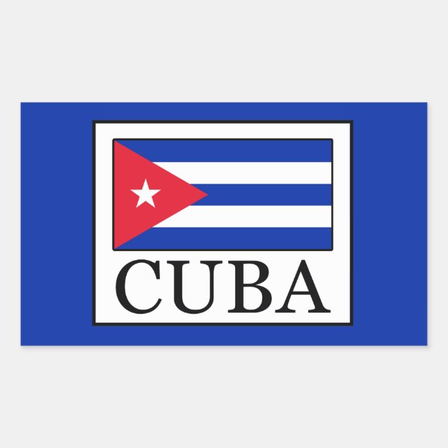 Cuba Rectangular Sticker (Front)