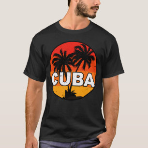 Cuba Retro 70s Sunset Vacationravel Surfing vintag T-Shirt