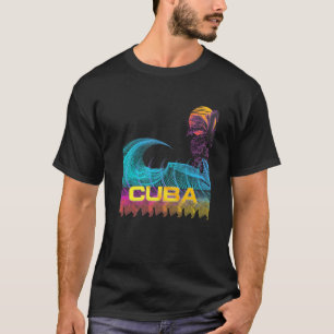 Cuba  Retro 80s Style Vintage Vaporwave Surf T-Shirt