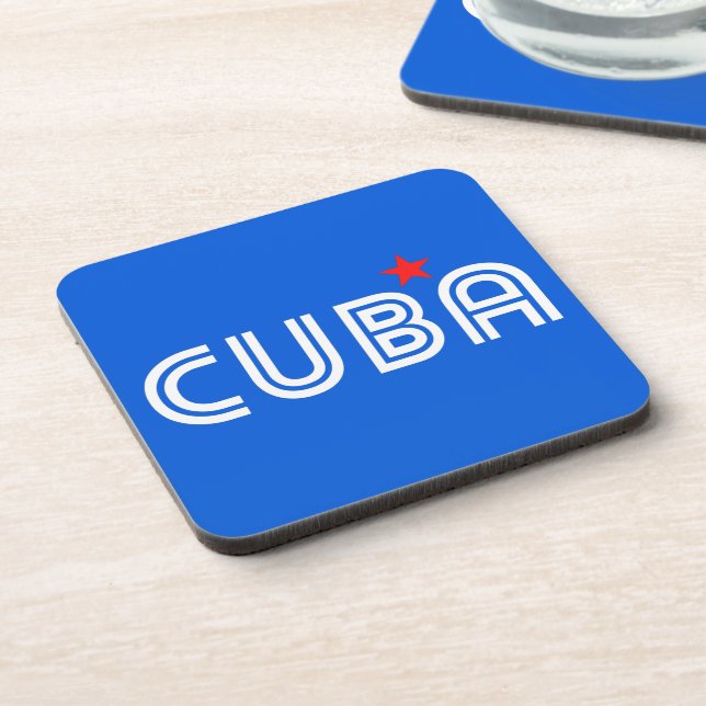 Cuba Retro  Coaster (Left Side)