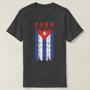 Cuba Retro Flag Viva La Revolucion T-Shirt