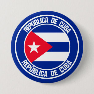Cuba Round Emblem 7.5 Cm Round Badge
