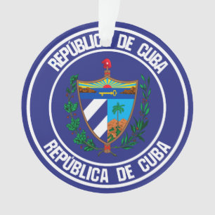 Cuba Round Emblem Ornament