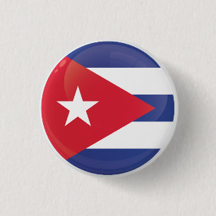 Cuba  Round Icon Flag  3 Cm Round Badge