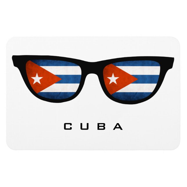 Cuba Shades custom text & colour magnet (Horizontal)