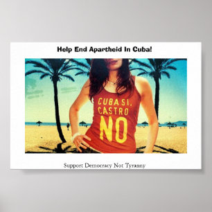 Cuba Si Castro No Poster