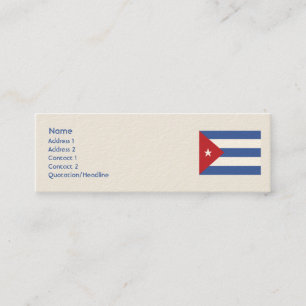 Cuba - Skinny Mini Business Card