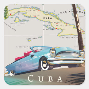 Cuba Square Sticker