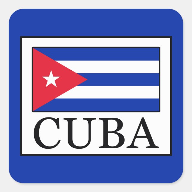 Cuba Square Sticker (Front)