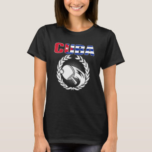 Cuba Table Tennis   Cuban Ping Pong Supporter Spor T-Shirt