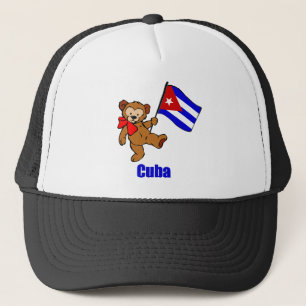 Cuba Teddy Bear Trucker Hat