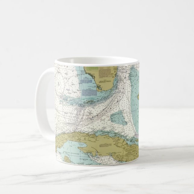 Cuba & the Straits of Florida Coffee Mug (Front Left)