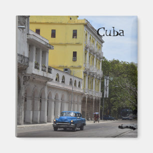 Cuba Travel Old Cars Magnet