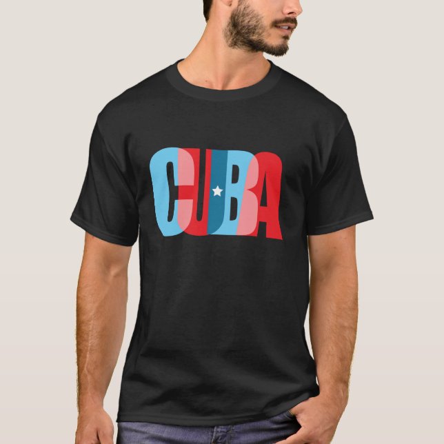 CUBA -trendy textual design T-Shirt (Front)