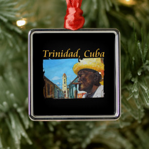 Cuba - Trinidad Cuban Cigar Art Metal Ornament