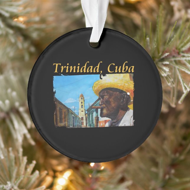 Cuba - Trinidad Cuban Cigar Art Ornament (Tree)