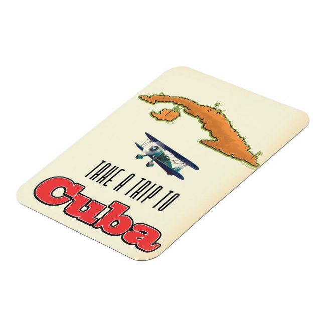 Cuba Vacation poster Magnet (Left Side)